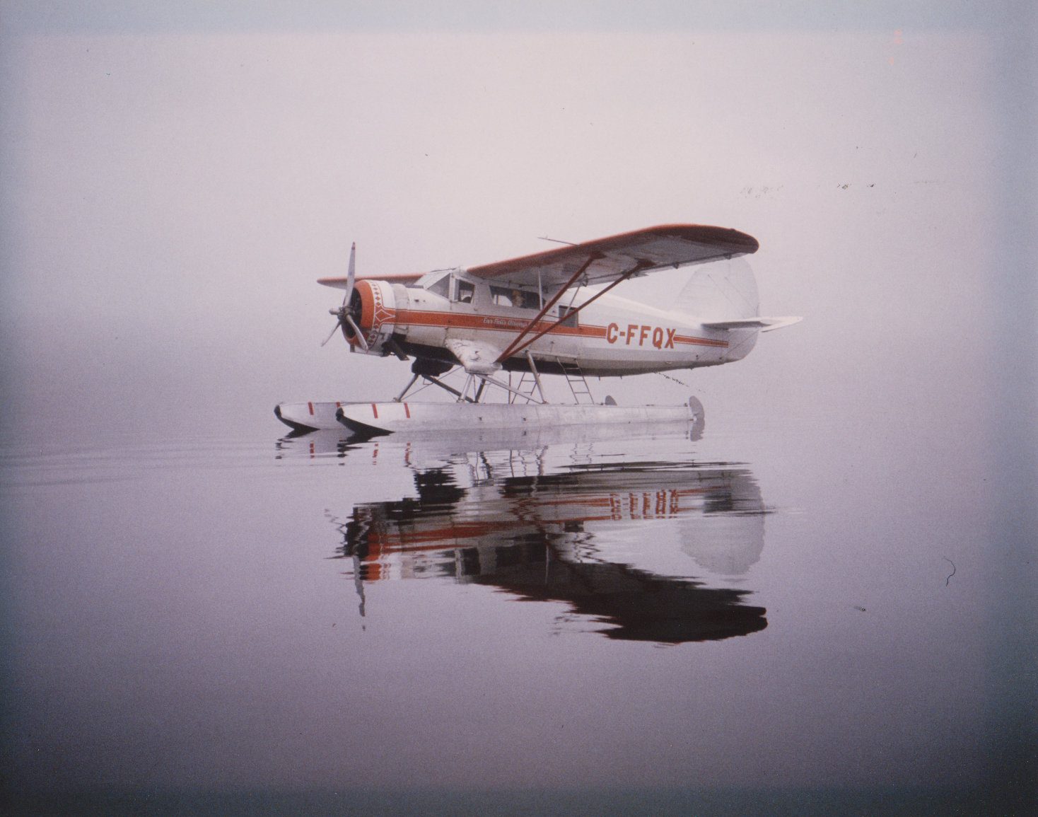 Light aircraft on a water surface